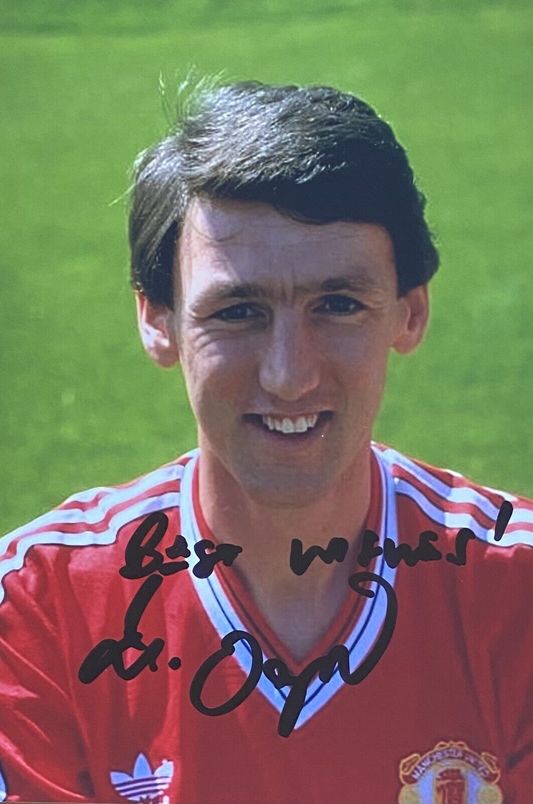 Peter Davenport Genuine Hand Signed Manchester United 6X4 Photo Poster painting 7