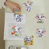 6Pcs Elefant - 5d DIY Handwerk Aufkleber Magnet