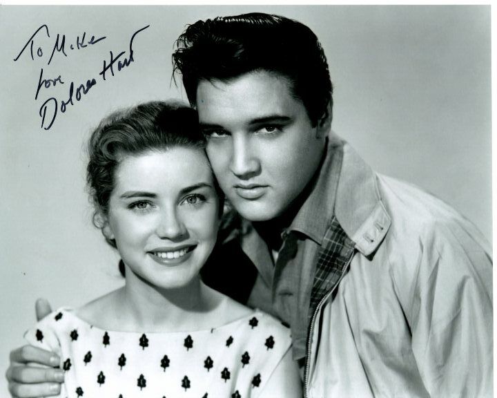 DOLORES HART Autographed Signed ELVIS PRESLEY LOVING YOU Photo Poster paintinggraph - To Mike