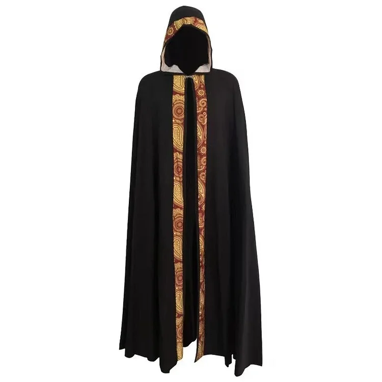 【Wetrose】In Stock Wizard Cloak Cosplay Costume Cape Vampire Witch Magician Church Clergy  Sacred Full Set Halloween