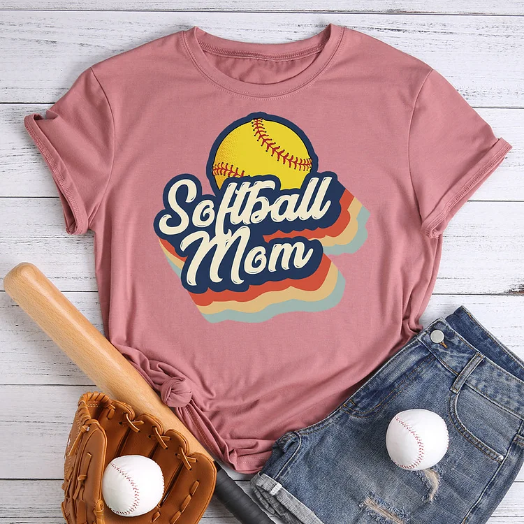 Softball mom T-Shirt Tee -00446