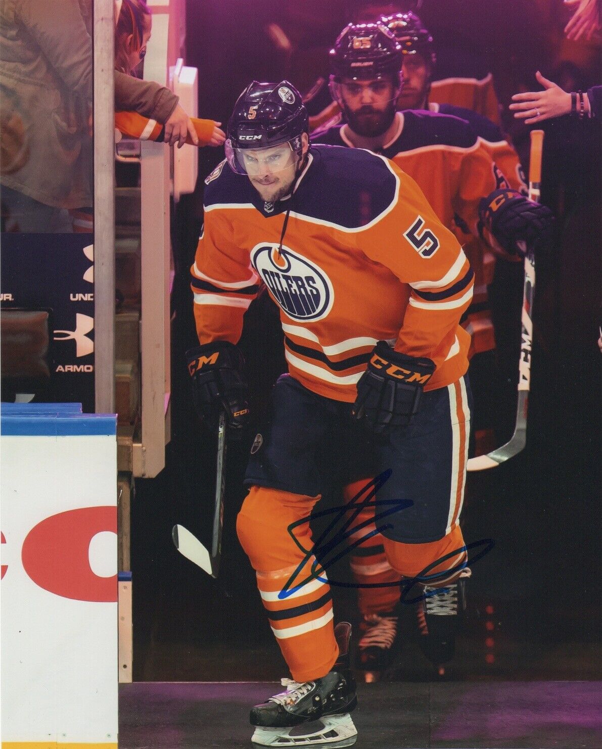 Edmonton Oilers Adam Larsson Autographed Signed 8x10 NHL Photo Poster painting COA