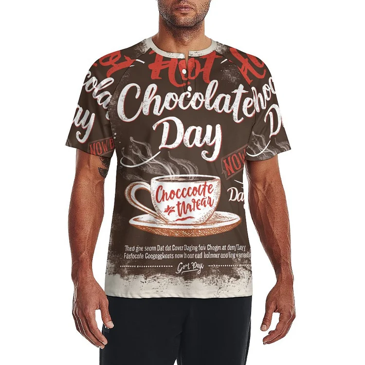 Shoulder Wiping Short Sleeves HOT CHOCOLATE DAY  customized, personalized, gift