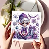 6pcs Diamond Painting Purple Elf Greeting Cards Congratulations Cards & Gifts