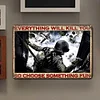 Medal Of Honor Airborne Everything Will Kill You So Choose Something - Vintage Metal Signs - 20*30cm/30*40cm
