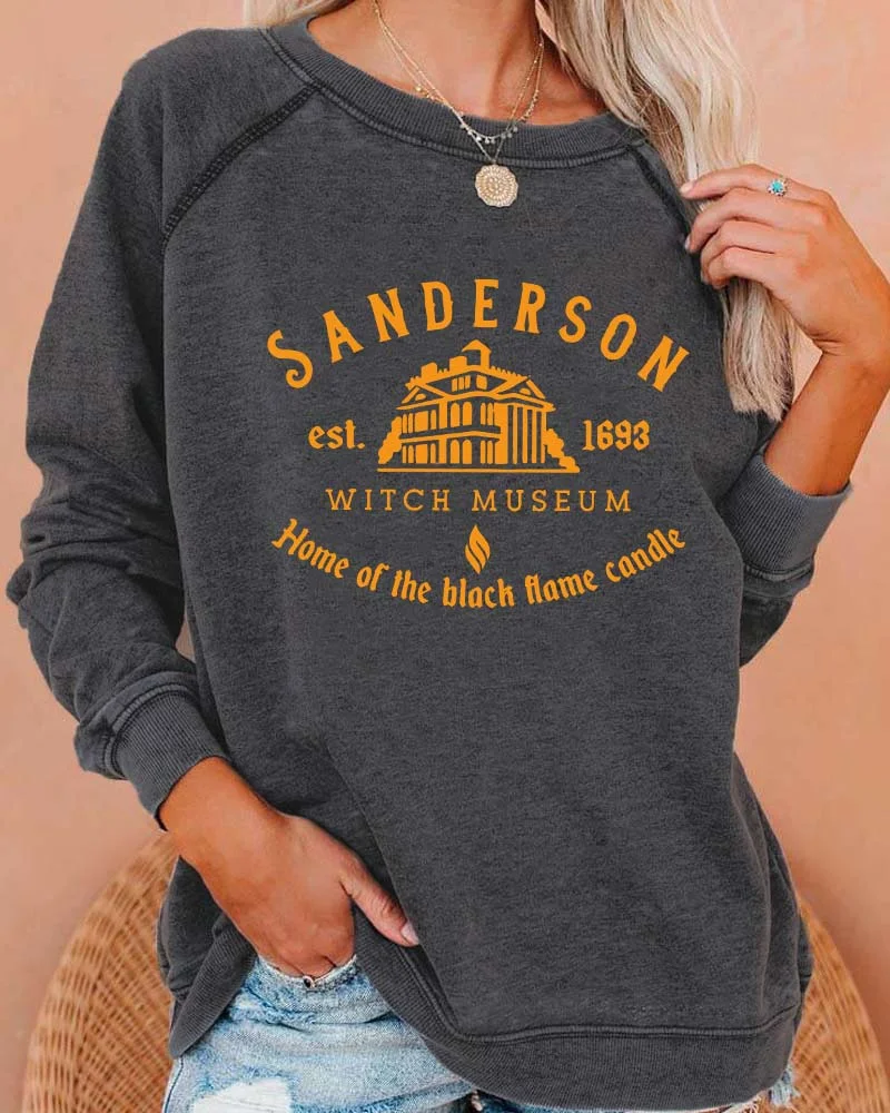 Sanderson Witch Museum Deep Gray Sweatshirt