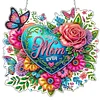 Mothers Day DIY Diamond Painting Acrylic Special Shape Pendant Hanging Kit