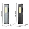 Rechargeable Flashlight with Buzzer Magnetic Work Light Torch for Emergency Use