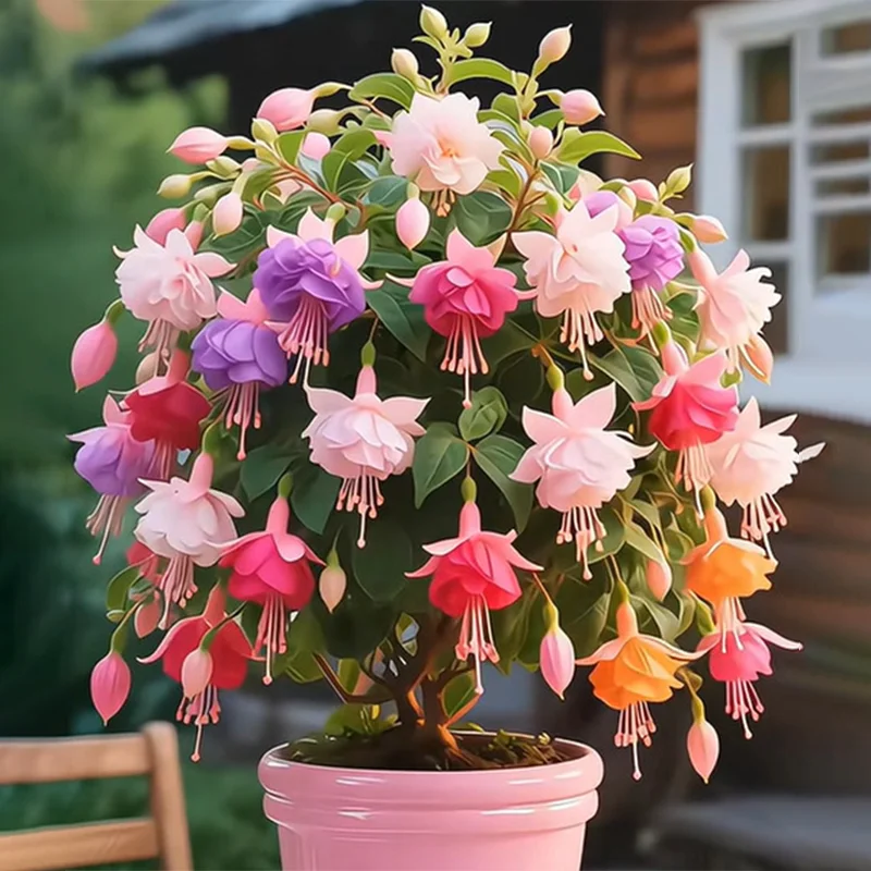 Purple yellow-🔔Double Fuchsia Bulbs