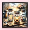 (US Local)Bottles Cans-11CT Counted Cross Stitch Kit(45x45cm)