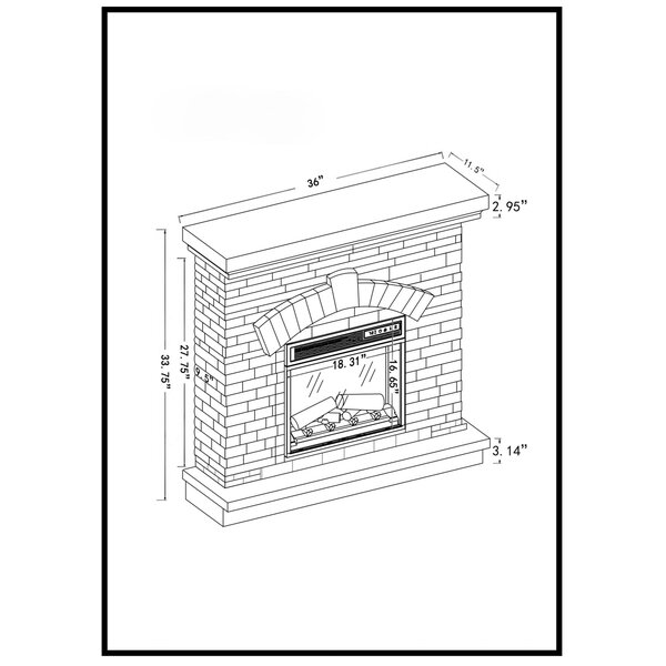 Carbaijal Electric Fireplace