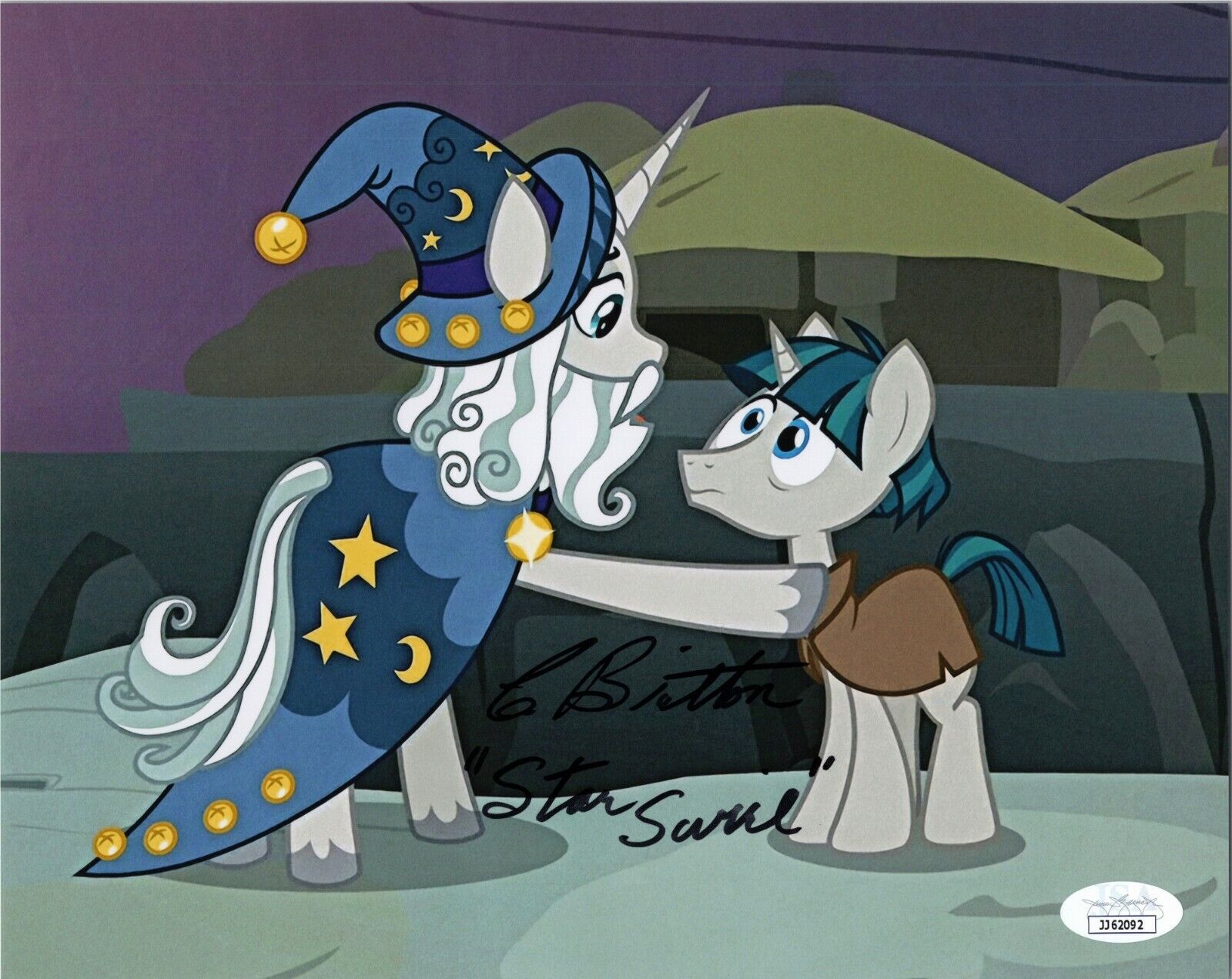 CHRIS BRITTON Auth. Hand-Signed MY LITTLE PONY STAR SWIRL