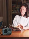 Portable FM Radio with LED Display Digital Radio Recorder BT 5.4 Radio Speaker
