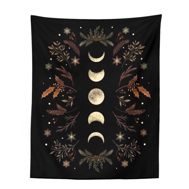 

Wall Tapestry - Moon Phase Flower-150*130cm, 501 Original