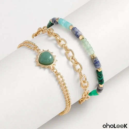 Heart Triple-Layered Bracelet