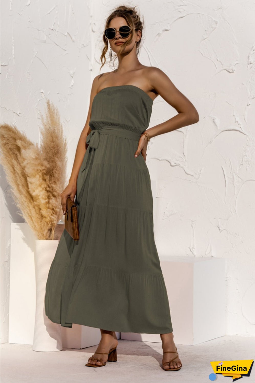 Off-Shoulder Long Dress