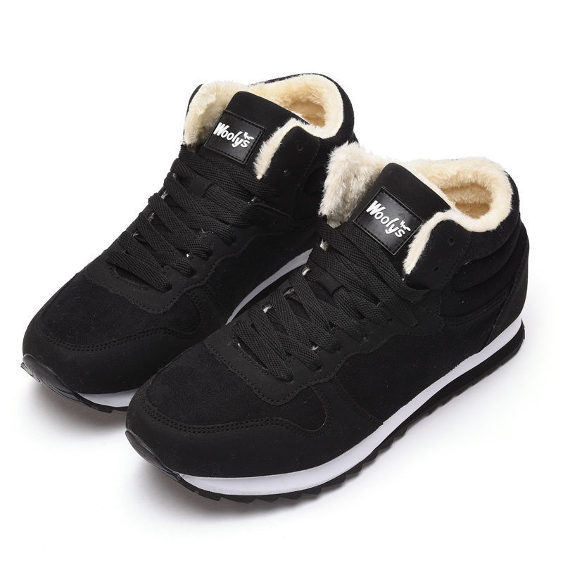 Geswet shoes for mens dress Men Boots Winter Shoes Mans Footwear Warm Fur Snow Boots Ankle Botas Hombre Winter Boots For Men Plush Winter Sneakers Plus Size