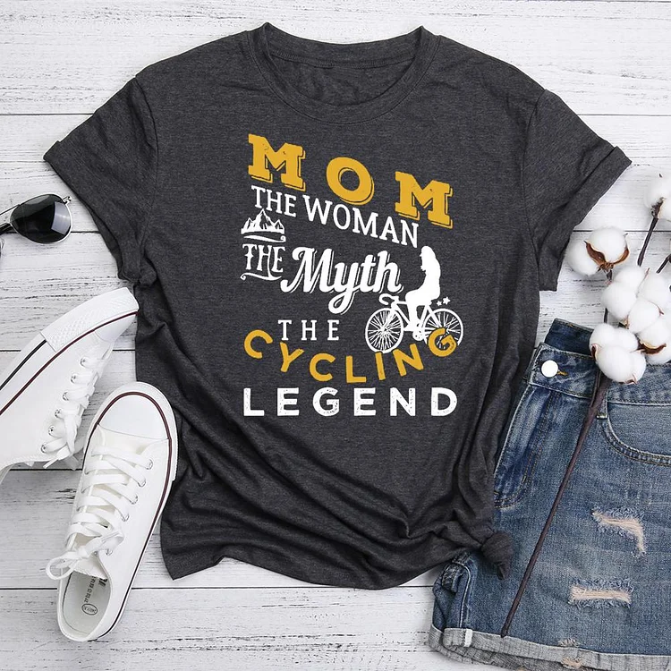 Mom The Cycling Legend T-Shirt Tee-05710-Annaletters