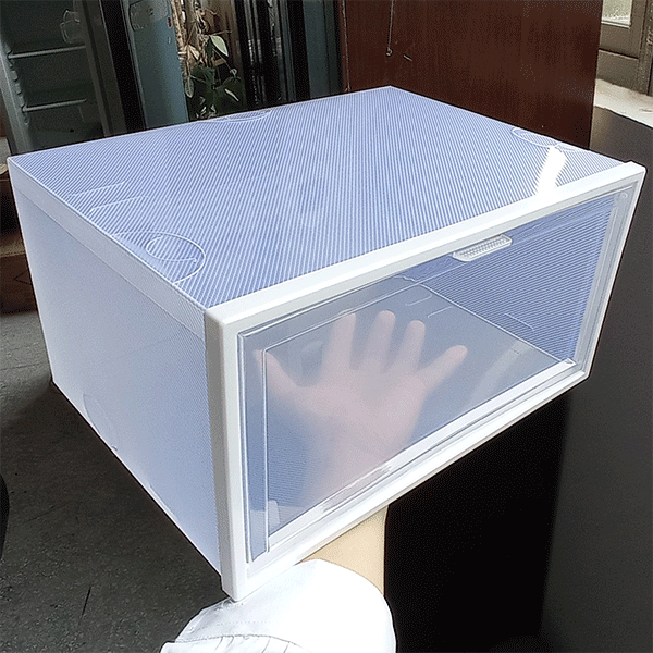 GLVEE Foldable Transparent Shoe Box