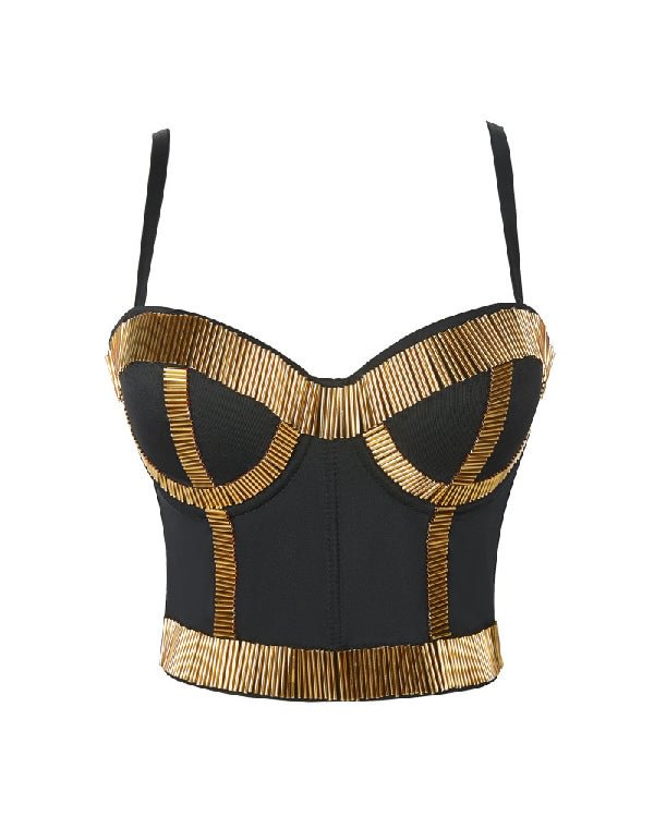 Sexy Sequin Tube Beads Outer Corset