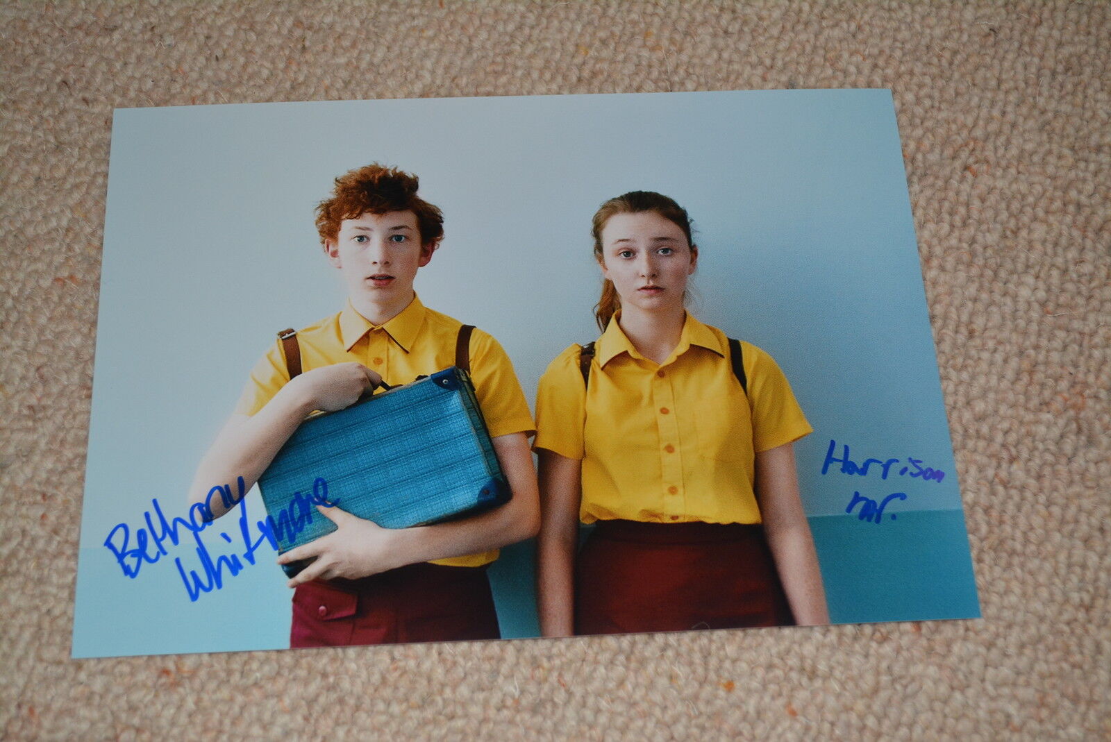 BETHANY WHITMORE & HARRISON FELDMAN signed autograph In Person 8x10 GIRL ASLEEP