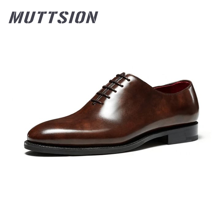 MUTTSION Museum Calf Oxfords English Style Leather Wedding Shoes MUTTSION.COM MUTTSION