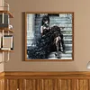 Gothic Queen Full 11CT DIY Stamped Cross Stitch Kits Needlework Embroidery Kit 17.72x17.72inch Cross Stitch Art and Crafts Kits for Beginners Adults Home Decor tapestrymarket