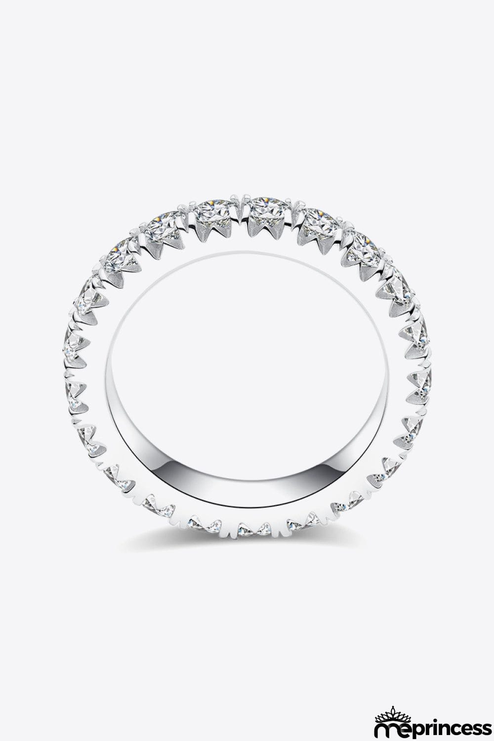 2.3 Carat Moissanite 925 Sterling Silver Eternity Ring