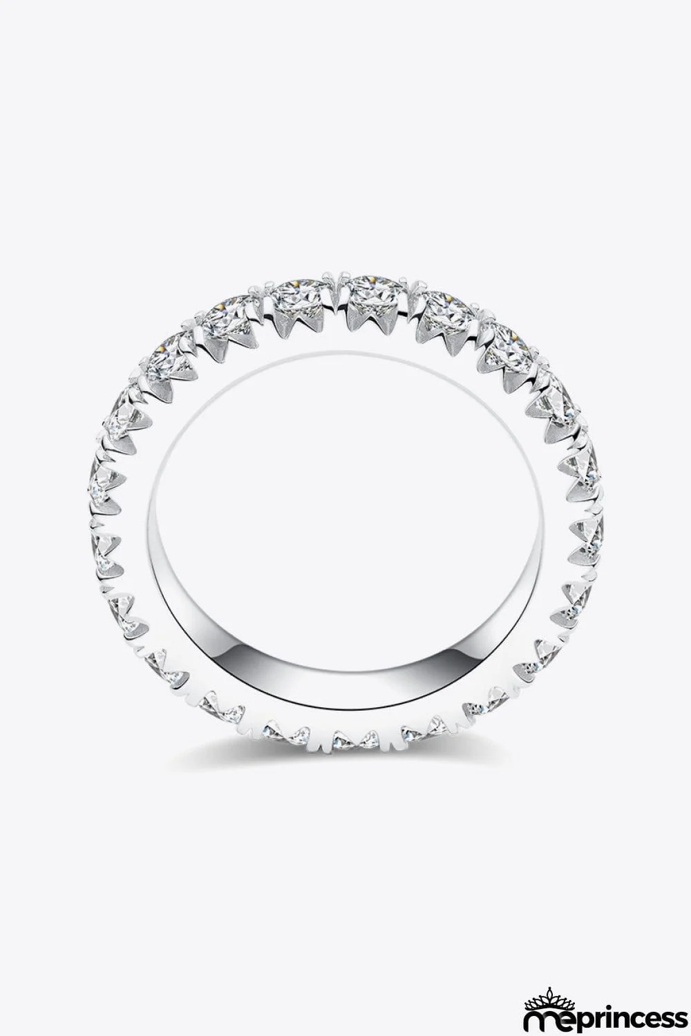 2.3 Carat Moissanite 925 Sterling Silver Eternity Ring