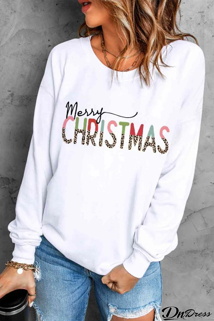 MERRY CHRISTMAS Graphic Sweatshirt