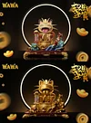 Lucky Meowth with LED - Pokemon Resin Statue - WAWA Studio