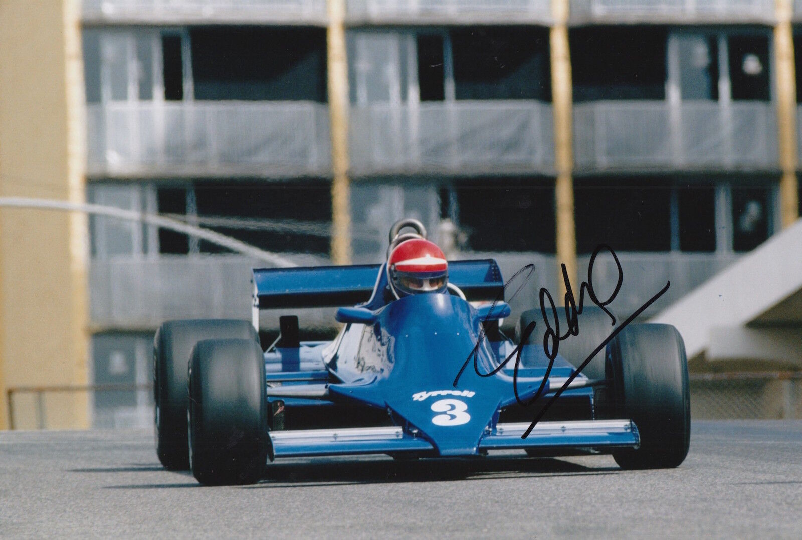 Eddie Cheever Hand Signed 12x8 Photo Poster painting Tyrrell F1.