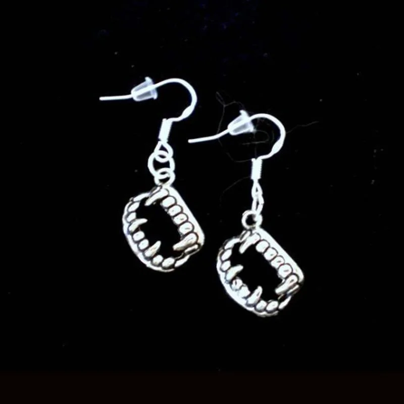 Retro Festival Pumpkin Head Witch Earrings