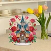 Acrylic Special Shape Flower Hourglass Table Top Diamond Painting Ornament Kits