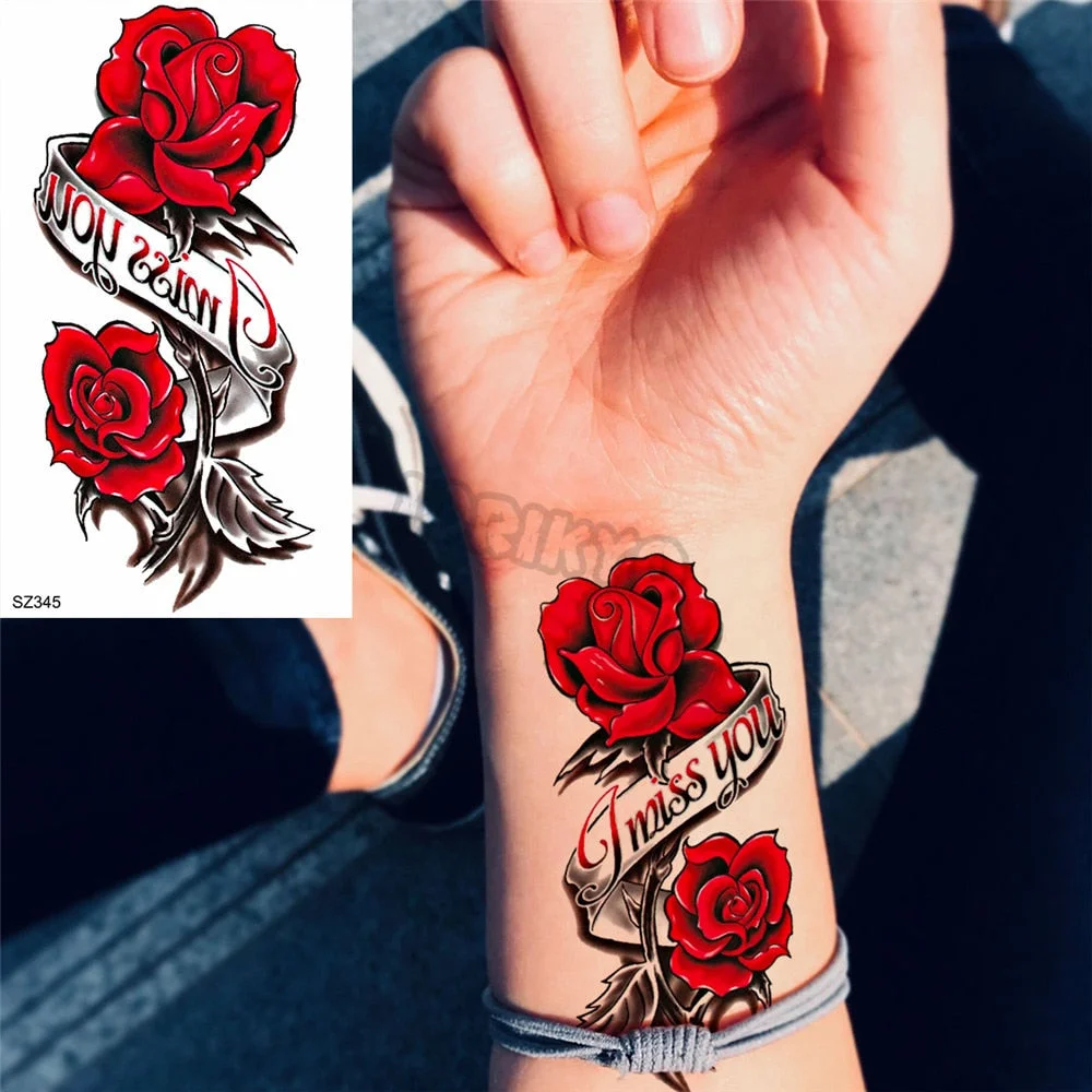 Black Spartan Small Temporary Tattoos For Women Girls Realistic Sun Flower Cosmic Sword Fake Tattoo Sticker DIY Arm Leg Tatoos
