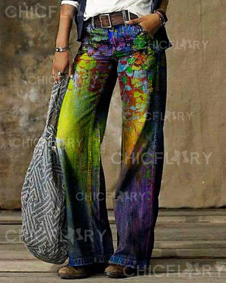 Floral Casual Pants