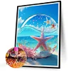 Diamond Painting-DIY Full Round Drill Beach Scenery
