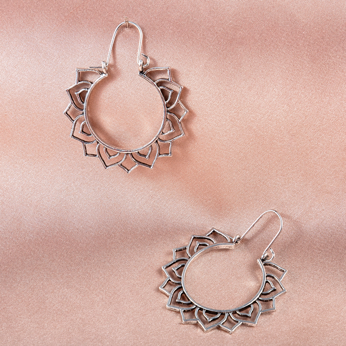 Hollow Rose Sun Earrings