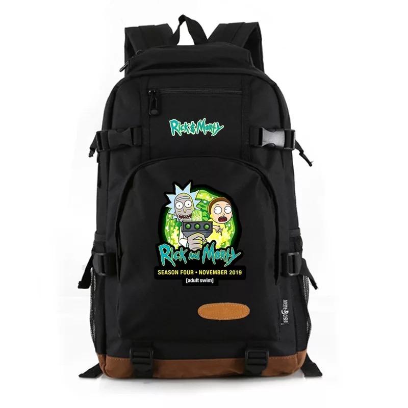 Mayoulove Anime Rick and Morty #4 School Bookbag Travel Backpack Bags-Mayoulove