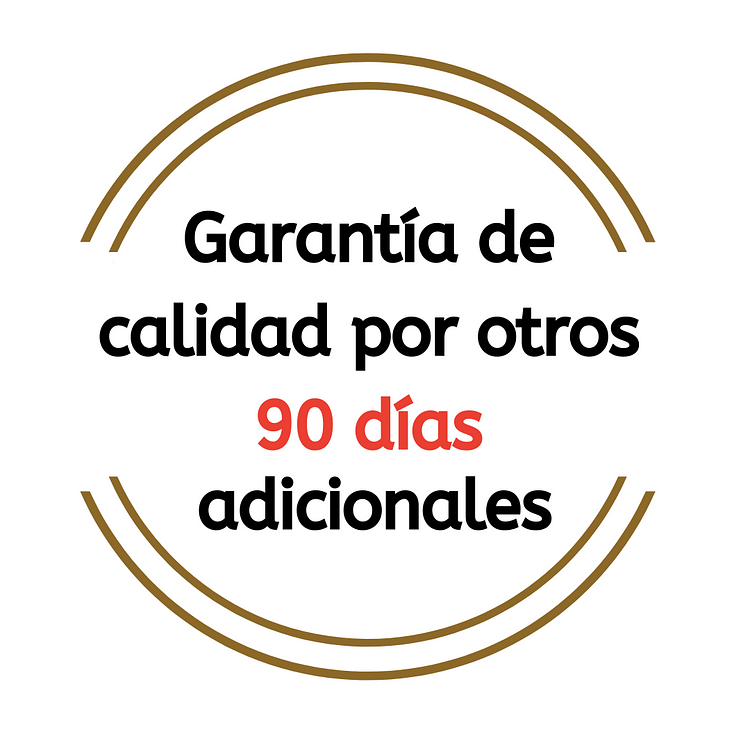 Garantía de calidad por otros 90 días