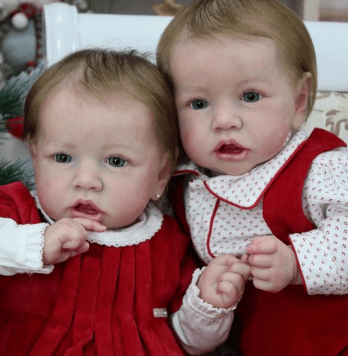  12 '' Zwilling Ann und Alva Reborn Baby Puppe Mädchen, Geschenk - RSDP-Rebornbabypuppen-Rebornbabypuppen.de