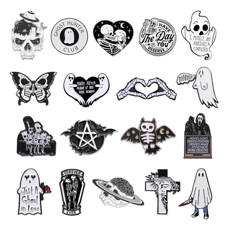 Casual Minimalist Streetwear Pin Geometric Cartoon Character Alloy Plating Unisex Brooches