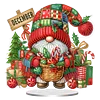 Diamond Painting Acrylic Single Sided Christmas in December Gnome Ornaments Tabletop Home Office Decor