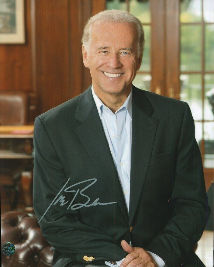 Joe Biden Autographed Original 8x10 Photo Poster painting LOA TTM