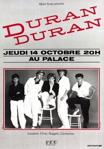 DURAN DURAN POSTER - TOUR - Photo Poster painting POSTER INSERT PERFECT FOR FRAMING