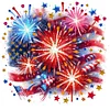 Flag Firework - Crystal Rhinestone Diamond Painting
