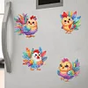 6Pcs gelbes Huhn - 5d DIY Handwerk Aufkleber Magnet
