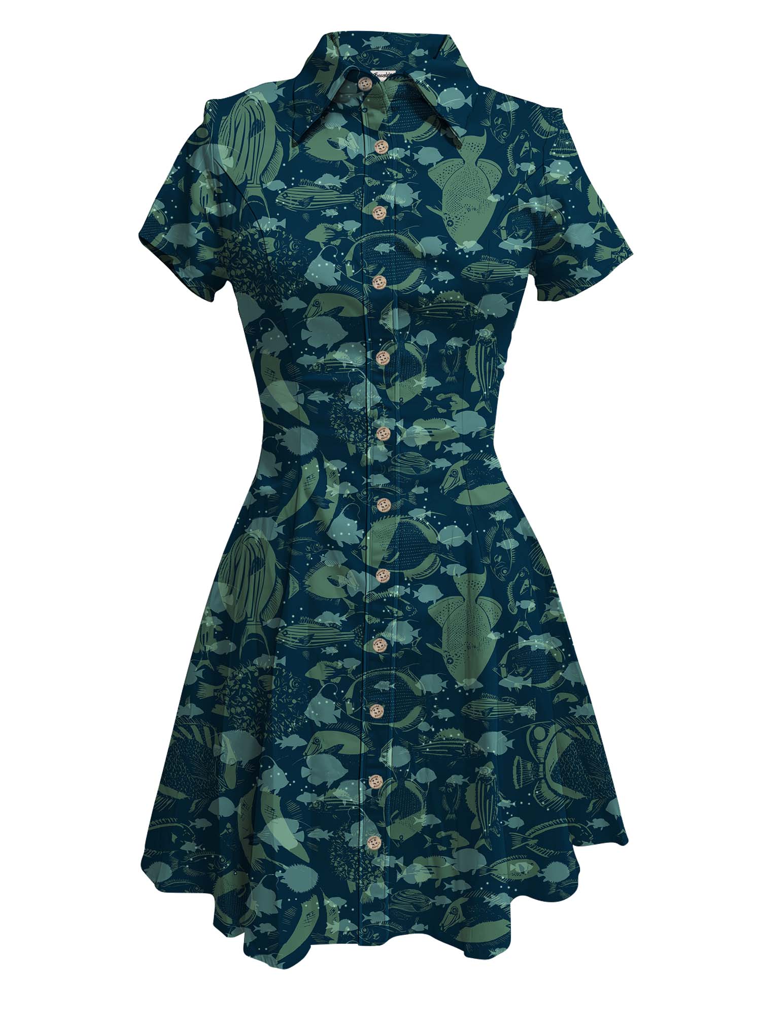【Annick X Boozelele】Fish Criss-Cross - 100% Cotton Dress