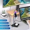 12 in 1 Docking Station Laptop Docking Station with Mag-Safe Wireless Charging Stand Magnetic Phone Charger Stand with USB C Hub for MacBook Dell HP iPad Mini Air Pro Galaxy Tab