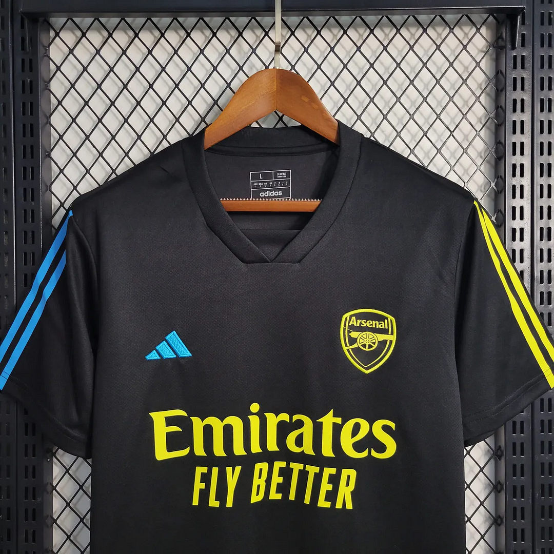 2023/2024 Arsenal Training Wear Black Soccer Jerlacksey